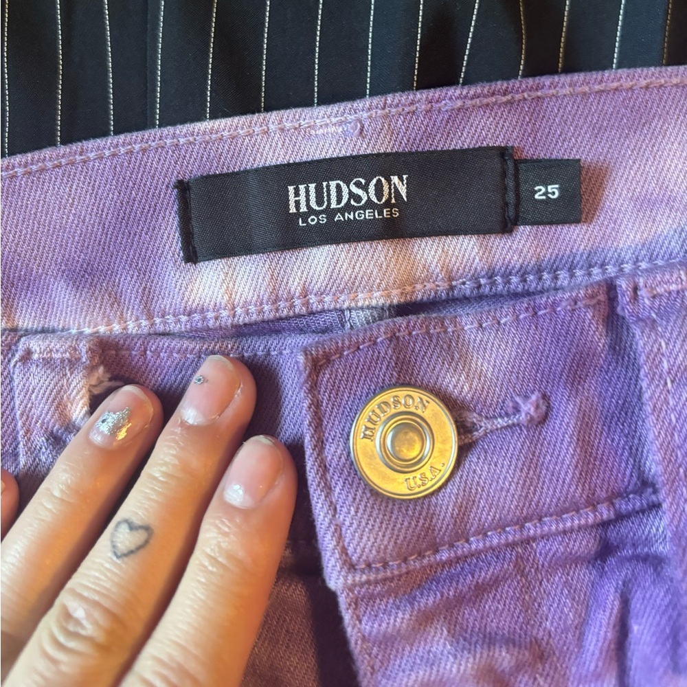 Purple Tie-Dye Jean skirt